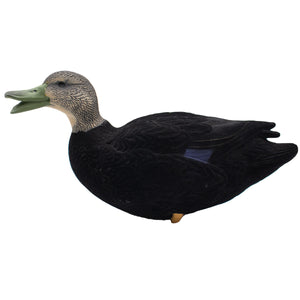 Live Series Flocked Full Body Black Duck Decoys