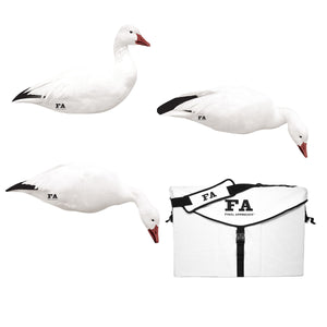 Last Pass Snow Goose Silhouette Decoys With Structured Silhouette Bag – 60 pack
